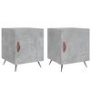 vidaXL Noptiere, 2 buc., gri beton, 40x40x50 cm, lemn compozit