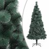 vidaXL Brad de Crăciun cu suport, verde, 240 cm, PET