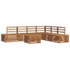 vidaXL Set de canapele de exterior 7 Bucată natural