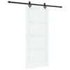 vidaXL Ușă glisantă 86 x 198,5 cm Lemn prelucrat Alb și negru