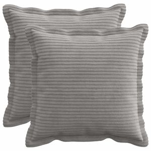 vidaXL Husă pentru pernă 2 buc. HOUTEN Gri deschis 30 x 30 cm cord