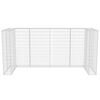 vidaXL Gabion triplu &icirc;ngrădire pubelă, oțel, 250 x 100 x 120 cm