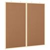 vidaXL Tablă de Anunțuri 80 x 80 x 1.4 cm Lemn masiv de pin Maro