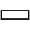vidaXL Rafturi de perete cub 4 buc. negru 80x15x26,5 cm lemn prelucrat