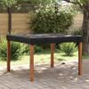 vidaXL Copertă pentru masă Simplu Negru 142 x 142 x 15 cm țesătură