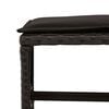 vidaXL Set mobilier de grădină cu perne, 17 piese, negru, poliratan