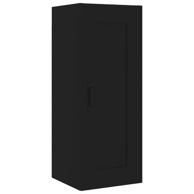 vidaXL Dulap înalt,Negru, 35x34x180 cm, lemn compozit