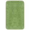 vidaXL Set covorașe baie, 3 piese, verde, textil