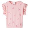 vidaXL Tricou pentru copii, roz deschis, 116