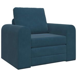 vidaXL Pat canapea albastru 98 x 71 x 83 cm Catifea