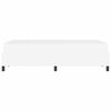 vidaXL Cadru de pat cu saltea Alb 120 x 200 cm țesătură