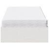 vidaXL Pat de zi cu saltea alb 100x200 cm lemn masiv de pin