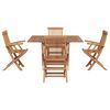 vidaXL Set de masă pentru grădină Maro Lemn Teak Solid