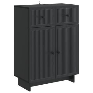 vidaXL Bufet cu sertar Negru 66 x 34,5 x 90 cm Lemn prelucrat