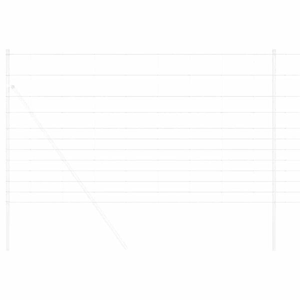 vidaXL Gard pentru c&acirc;mp Argintiu 25 x 1,4 m Oțel galvanizat