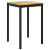 vidaXL Masă de Bar &icirc;n Grădină NAARDEN Alb și negru 70 x 68,5 x 105 cm