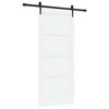 vidaXL Ușă glisantă ORKDAL 86 x 198,5 cm Lemn prelucrat Alb și negru