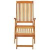 vidaXL Scaune de grădină pliabile, 2 buc., lemn masiv de eucalipt