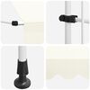 vidaXL Copertină retractabilă manual, crem, 150 cm