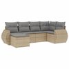 vidaXL Set canapele de grădină cu perne, 6 piese, bej, poliratan