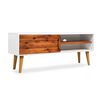 vidaXL Comodă TV Lemn masiv de salc&acirc;m 120x35x45 cm