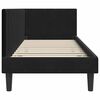 vidaXL Cadru de pat colțar cu headboard Negru 80 cm x 200 cm Catifea