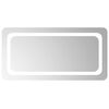 vidaXL Oglindă de baie cu LED Transparent 80 x 40 cm sticlă securizată