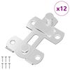 vidaXL Yale pentru ușă 12 buc. Argintiu 70 x 8 mm Oțel