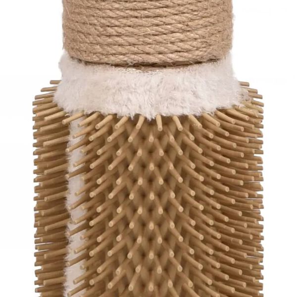 FLAMINGO Ansamblu de zg&acirc;riat pentru pisici "Ayla", crem, 29x29x53,5 cm