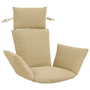 vidaXL Perna Adirondack PUTTEN 100% Polyester Bej 60 x 145 x 10 cm