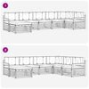 vidaXL Seturi de canapele 7 pcs Natural și Crem Lemn Solid de Acacia