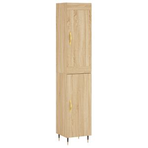 vidaXL Dulap &icirc;nalt, stejar sonoma, 34,5x34x180 cm, lemn prelucrat