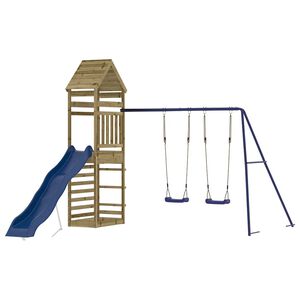 vidaXL Set de joacă pentru exterior, lemn de pin impregnat
