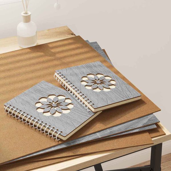 vidaXL Panouri de decor 50 pcs Gri Sonoma 40 x 60 x 0.27 cm