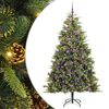 vidaXL Pom de Crăciun Artificial cu Ramuri Articulare și Conuri 210 cm