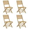 vidaXL Scaune grădină pliante 4 buc. 48,5x61,5x87 cm lemn masiv acacia