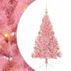 vidaXL Pom de Crăciun artificial pre-iluminat Roz 120 cm PVC