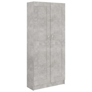 vidaXL Bibliotecă, gri beton, 82,5 x 30,5 x 185,5 cm, lemn prelucrat