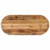 vidaXL Blat de masă oval, 80x40x3,8 cm, lemn masiv mango brut