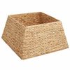 vidaXL Guler pentru Pomul de Crăciun Pătrat Maro 50 x 50 x 25 cm