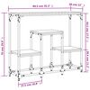 vidaXL Măsuță consolă, stejar fumuriu, 89,5x28x76 cm, lemn prelucrat