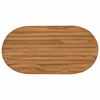 vidaXL Placă de masă 80 x 40 x 3,5 cm Oval Lemn solid de tec natural