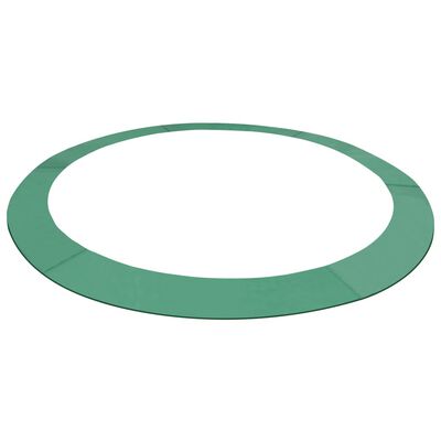 vidaXL Bandă de siguranță trambulină rotundă de 3,66 m, verde, PE