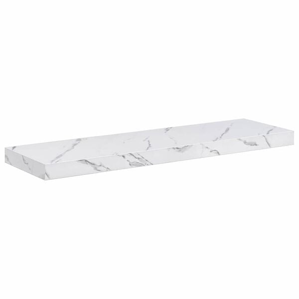 vidaXL Raft de perete Marmură albă 80 x 23,5 x 4 cm Lemn compozit