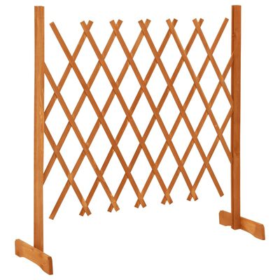 vidaXL Gard cu zăbrele de grădină, portocaliu, 120x90 cm, lemn de brad