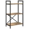 vidaXL Raft pentru cărți 3 niveluri 56 x 34 x 96 cm Lemn prelucrat