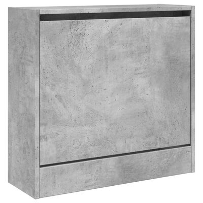 vidaXL Pantofar, gri beton, 60x21x57 cm, lemn compozit