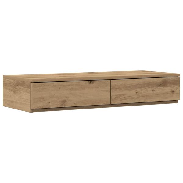 vidaXL Sertare pentru pat Stejar Artizanal 75 x 36,5 x 16,5 cm