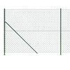 vidaXL Gard plasă de sârmă cu bordură, verde, 2,2x25 m