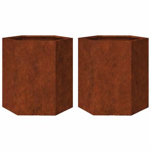 vidaXL jardiniere de grădină 46x40x45 cm oțel de intemperii